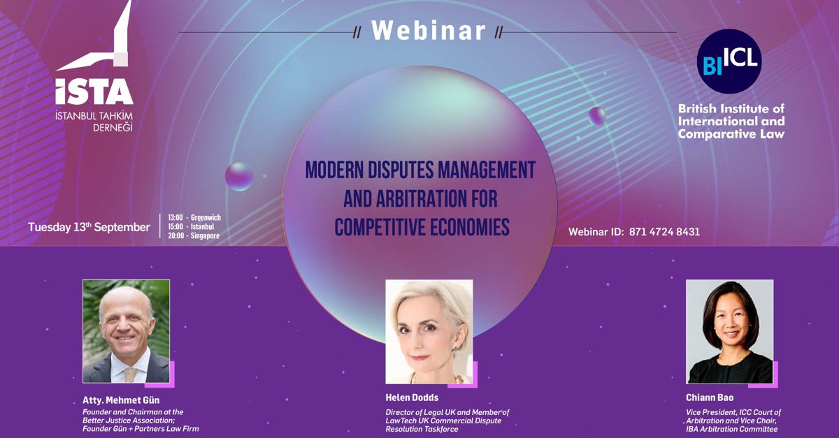 Webinar: Modern Disputes Management and Arbitration for Competitive Economies