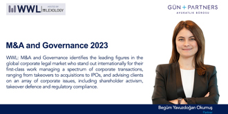 Begüm Yavuzdoğan Okumuş Recognized in WWL Thought Leaders: M&A and Governance 2023