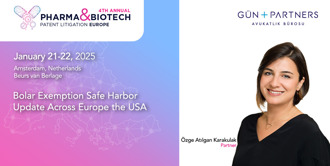 Özge Atılgan Karakulak Spoke at the Pharma Biotech Patent Litigation Europe Summit