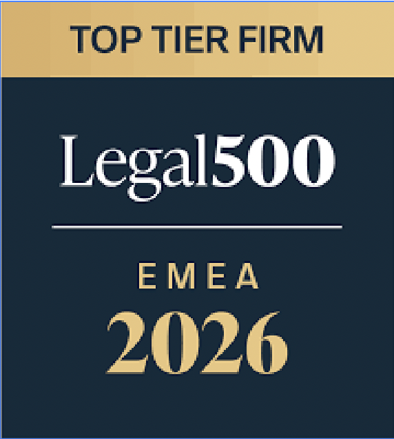 Legal 500 EMEA
Top Tier Firm 2026