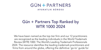 Gün + Partners Top Ranked by WTR 1000 2024