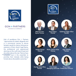 Gün + Partners Top Ranked by WTR 1000 2023