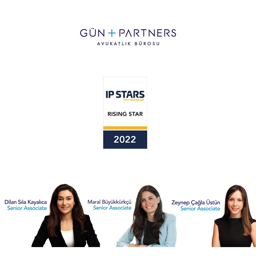 Dilan Sıla Kayalıca, Maral Büyükkürkçü and Zeynep Çağla Üstün, Are Listed as Rising Star by Euromoney's MIP IP STARS 2022