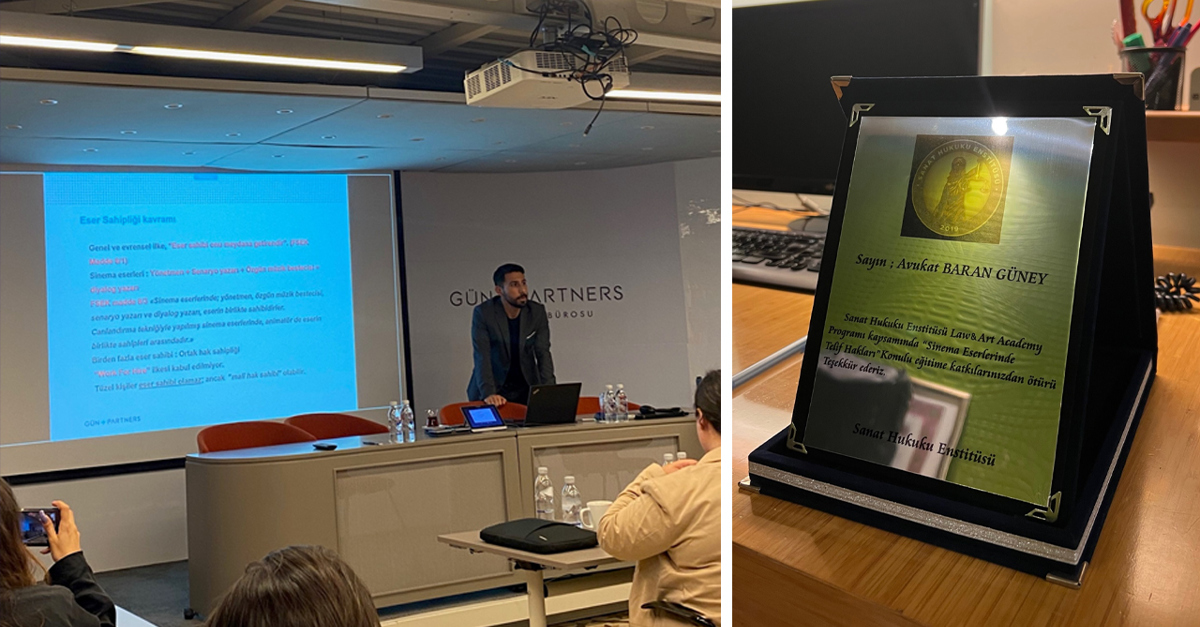 Baran Güney Sanat Hukuku Enstitüsü Tarafından Düzenlenen Etkinlikte Tecrübelerini Paylaştı