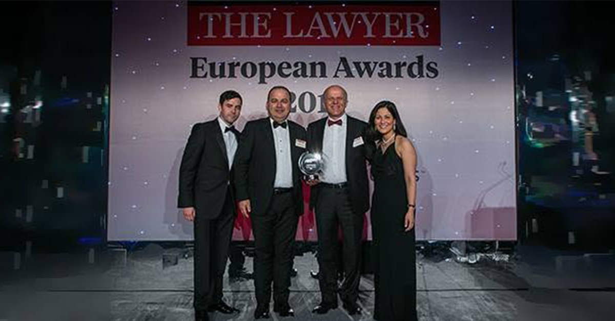 Gün + Partners Named Law Firm of the Year: Turkey at The Lawyer European Awards 2014