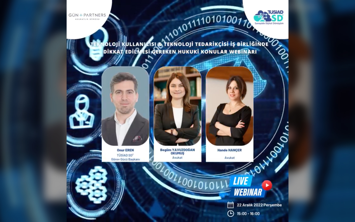 Begüm Yavuzdoğan Okumuş and Hande Hançar Spoke at TÜSİAD SD² Webinar