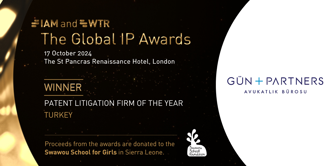 We Have Been Selected as the “Patent Litigation Firm of the Year” in Turkey by Global IP Awards 2024