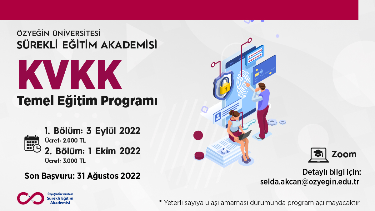 Begüm Yavuzdoğan Okumuş ve Yalçın Umut Talay KVKK Temel Eğitim Programında Konuşmacı Olacaklar