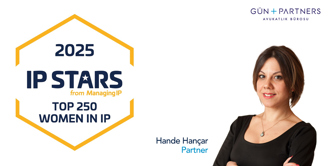 Hande Hançar Listed in Top 250 Women in IP 2025