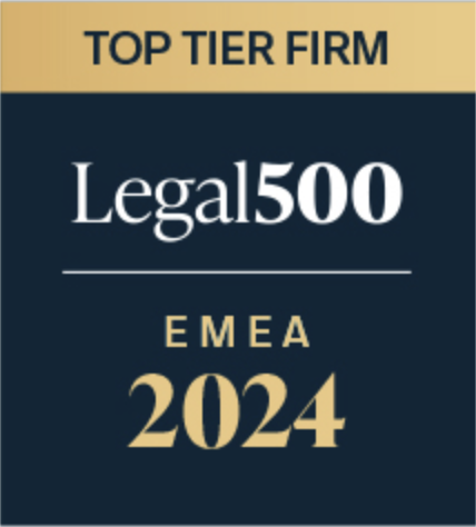 Legal 500 EMEA
Top Tier Firm 2024